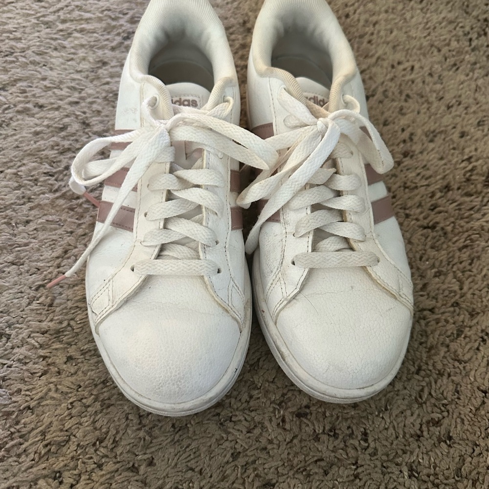 Adidas White and Pink Sneakers